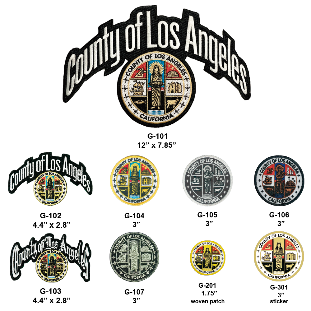 LA County Patches & Sticker - Image 1