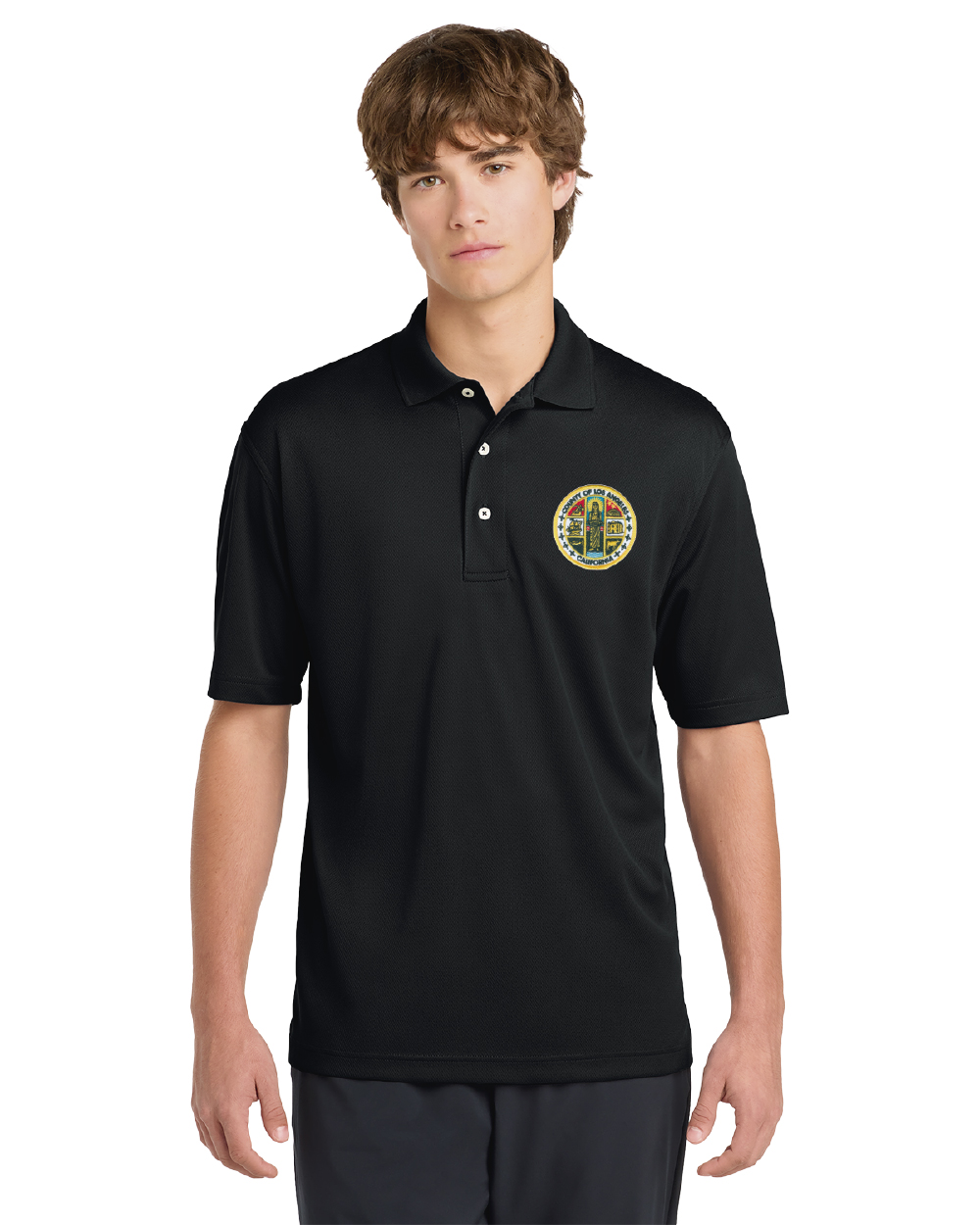 LA County Sport-Tek® Dri-Mesh® Polo D - Image 4