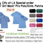City of LA Sport-Tek® Dri-Mesh® Pro Polo E - Thumbnail Image 2